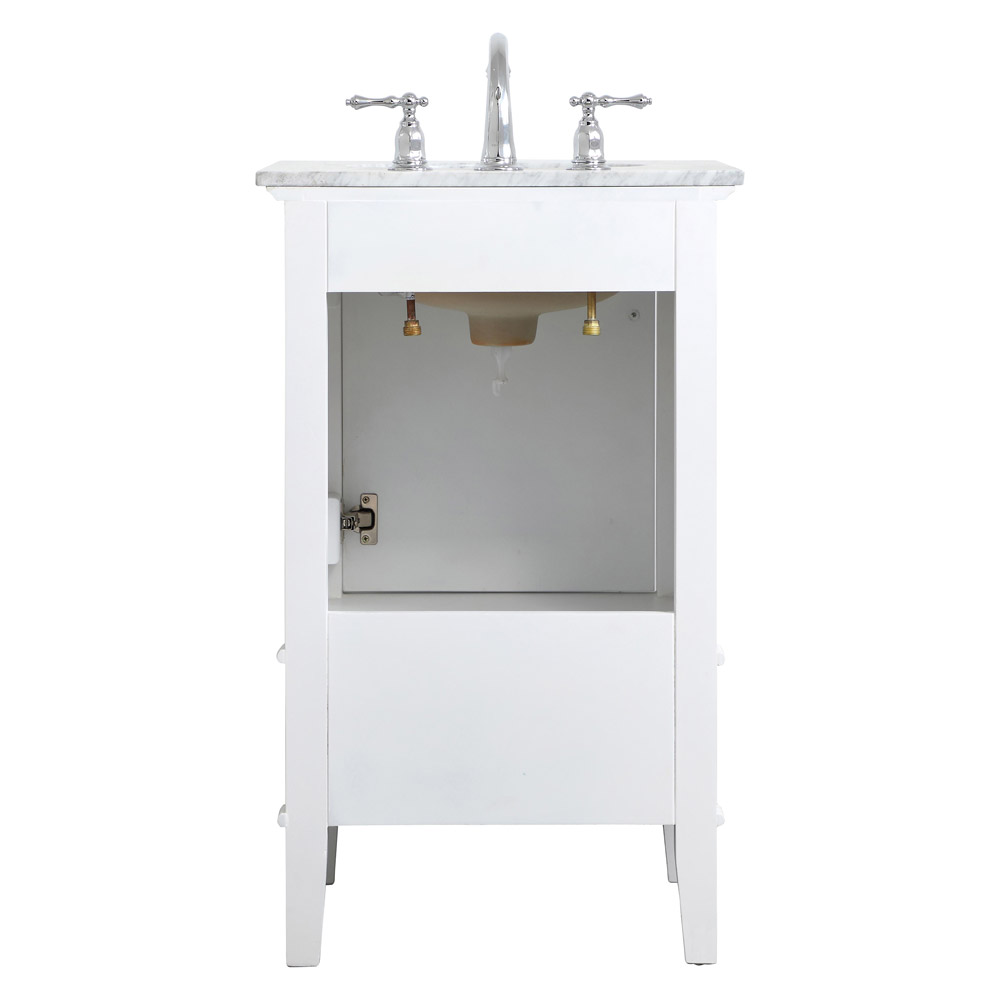 Elegant Bathroom Vanity - White, L 21" (VF30221WH)