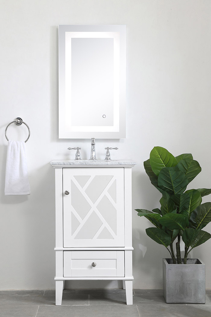 Elegant Bathroom Vanity - White, L 21" (VF30221WH)