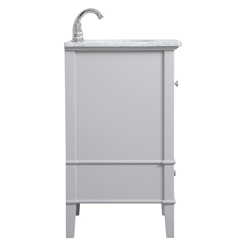 Elegant Bathroom Vanity - Gray, L 24" (VF30224GR)