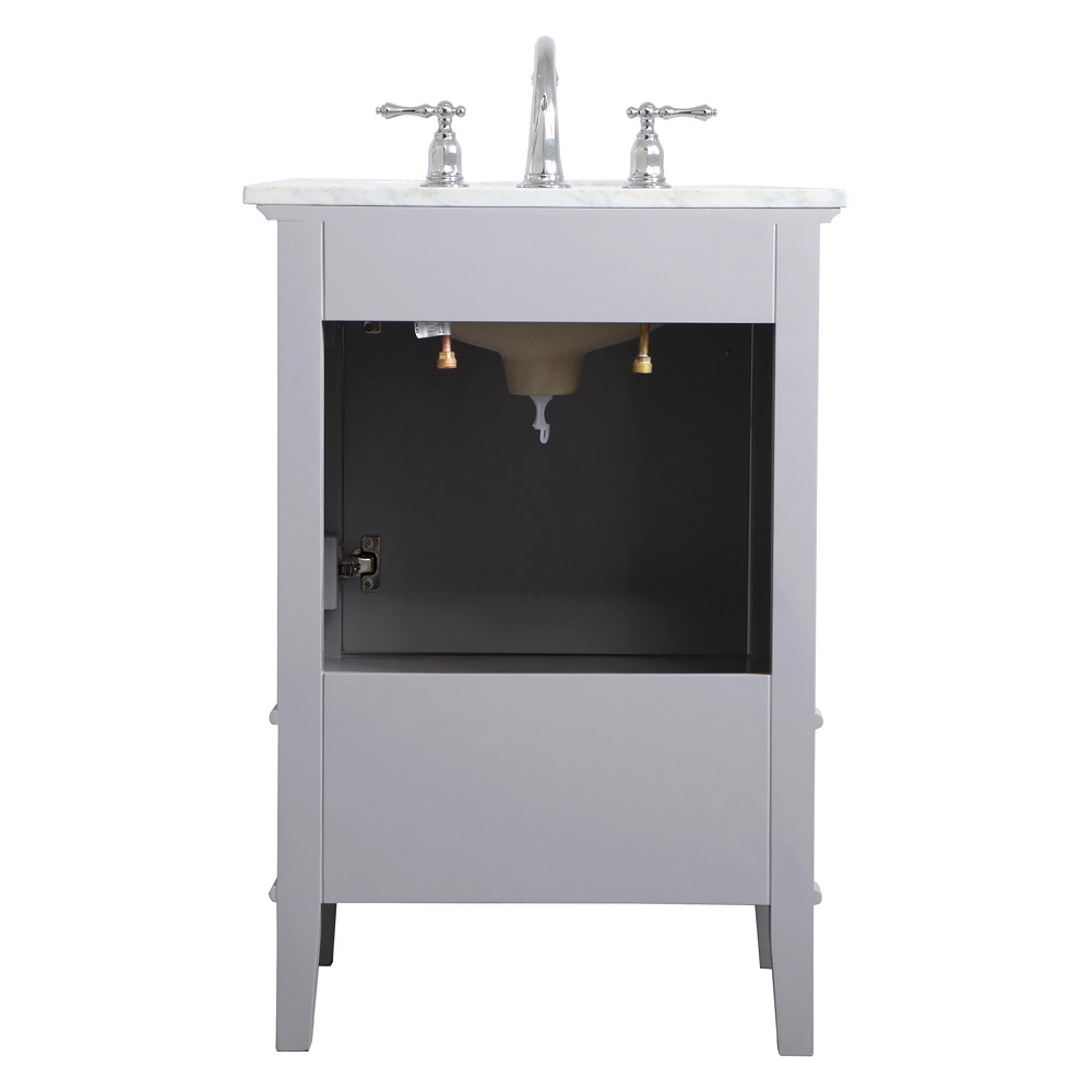 Elegant Bathroom Vanity - Gray, L 24" (VF30224GR)