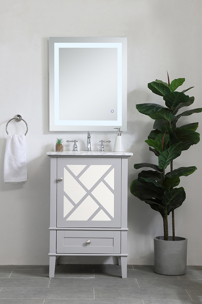 Elegant Bathroom Vanity - Gray, L 24" (VF30224GR)