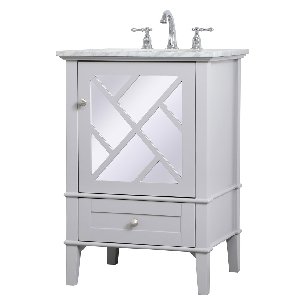 Elegant Bathroom Vanity - Gray, L 24" (VF30224GR)