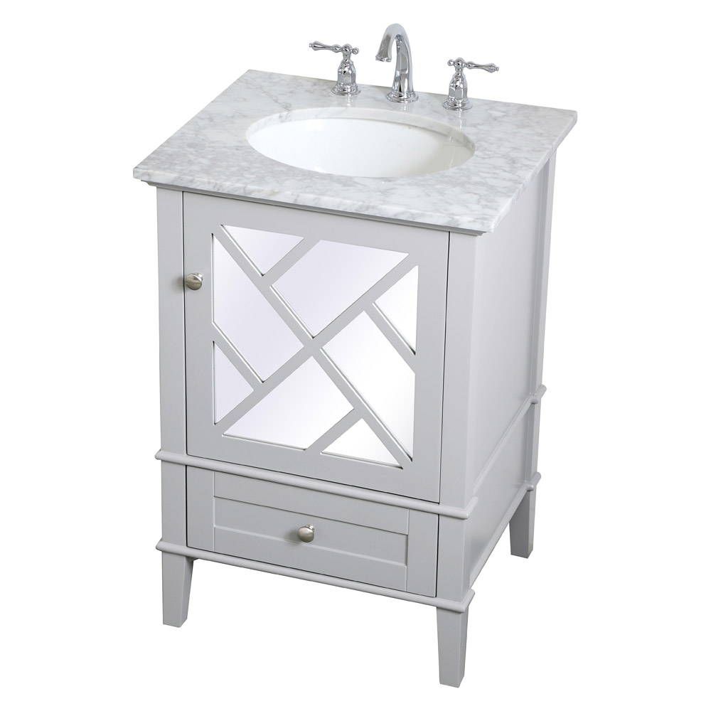 Elegant Bathroom Vanity - Gray, L 24" (VF30224GR)