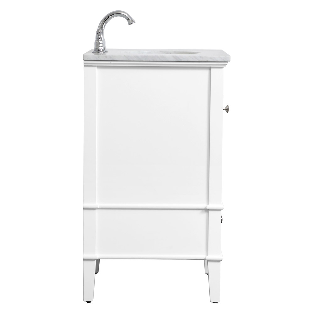 Elegant Bathroom Vanity - White, L 24" (VF30224WH)