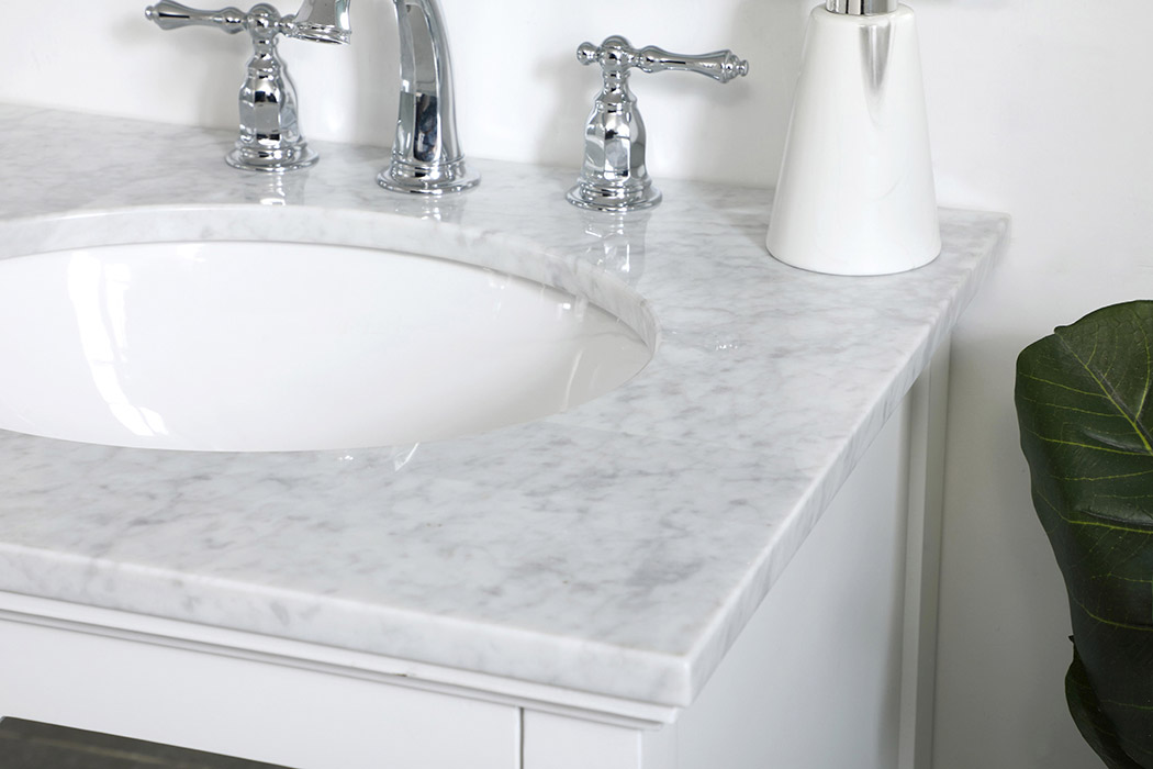 Elegant Bathroom Vanity - White, L 24" (VF30224WH)