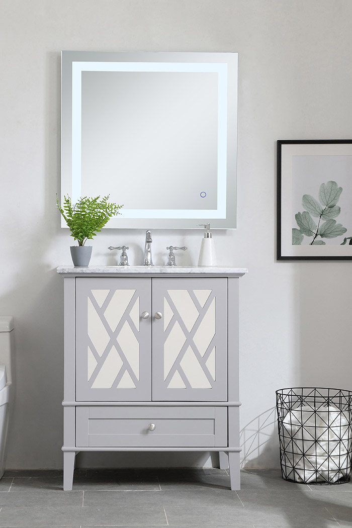 Elegant Bathroom Vanity - Gray, L 30" (VF30230GR)