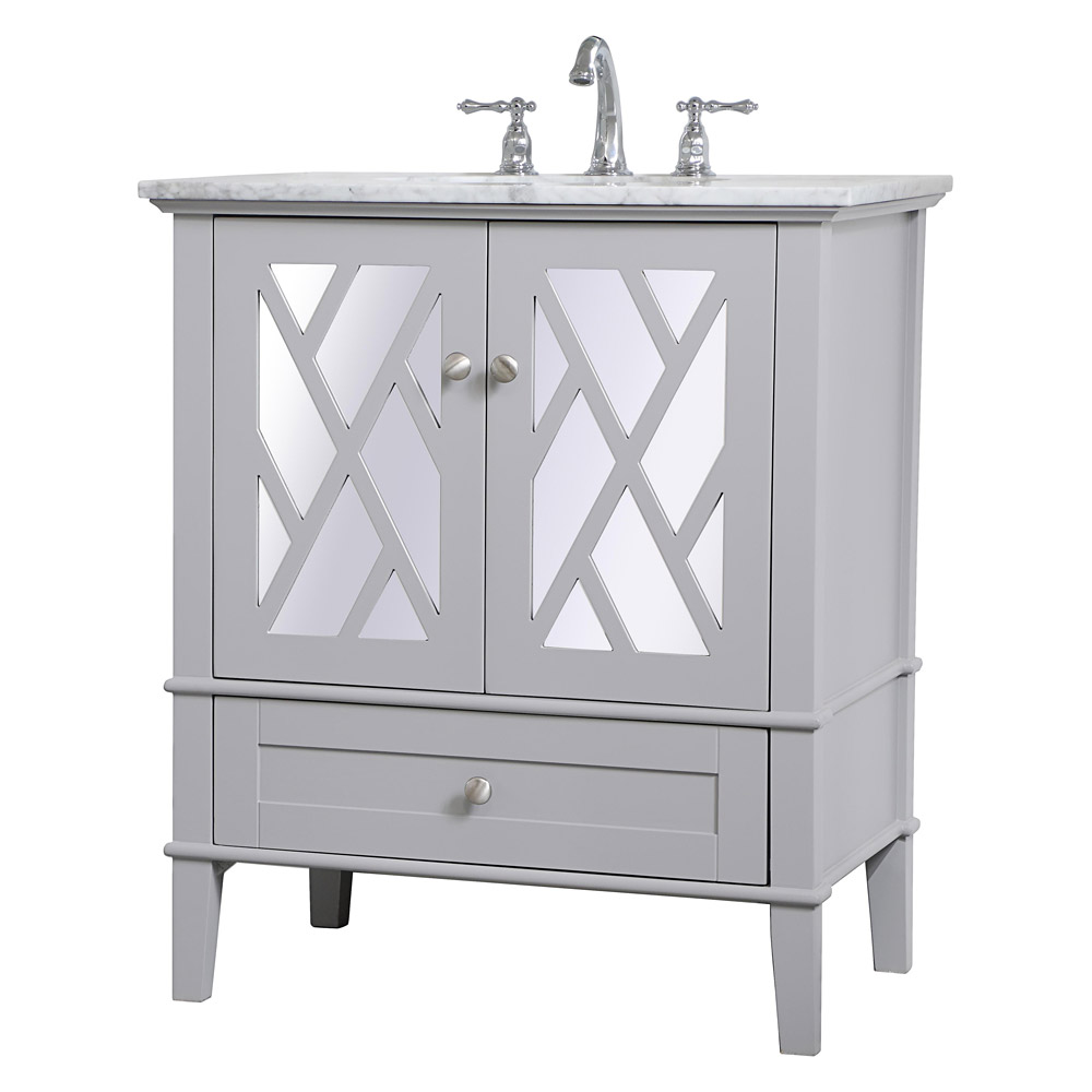 Elegant Bathroom Vanity - Gray, L 30" (VF30230GR)