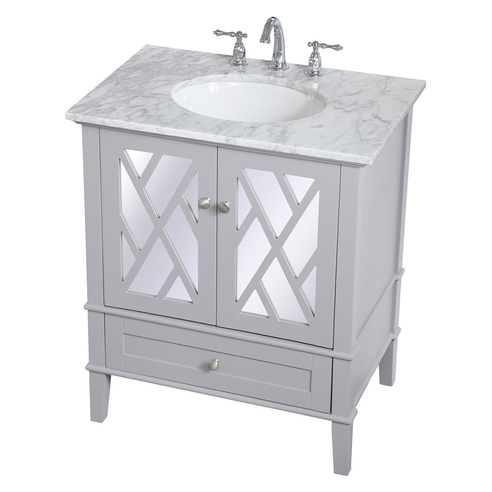 Elegant Bathroom Vanity - Gray, L 30" (VF30230GR)