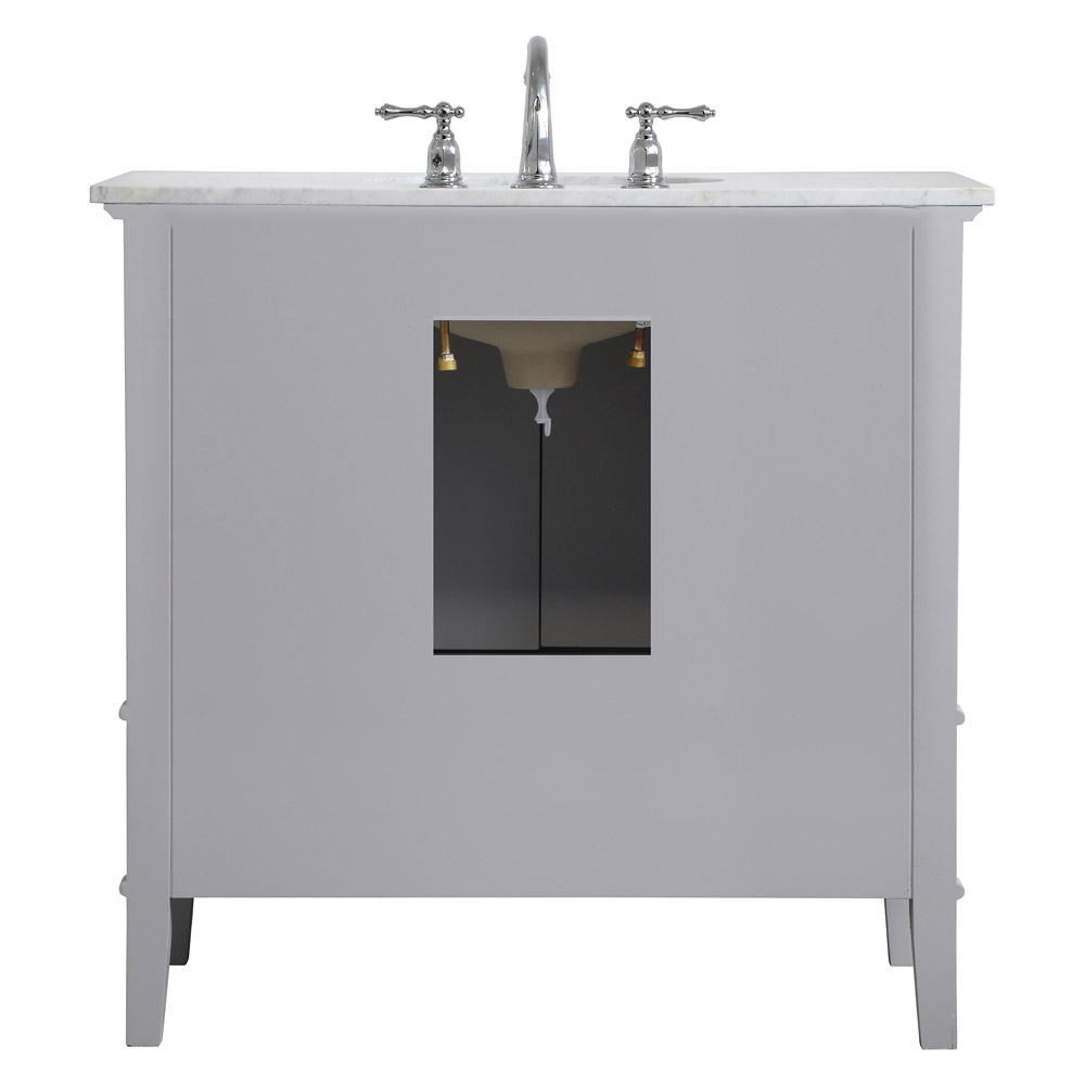 Elegant Bathroom Vanity - Gray, L 36" (VF30236GR)