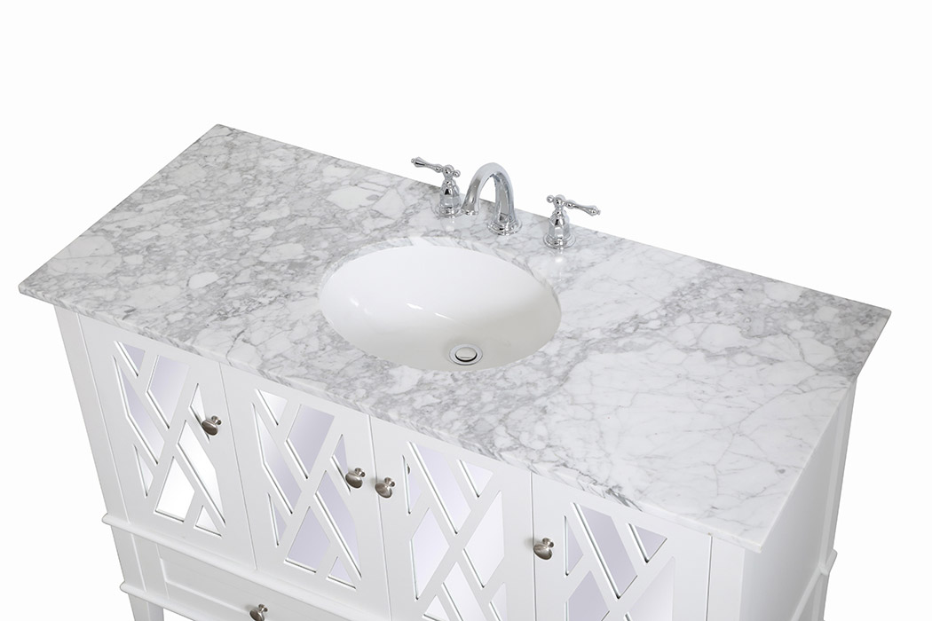 Elegant Bathroom Vanity - White (VF30248WH)