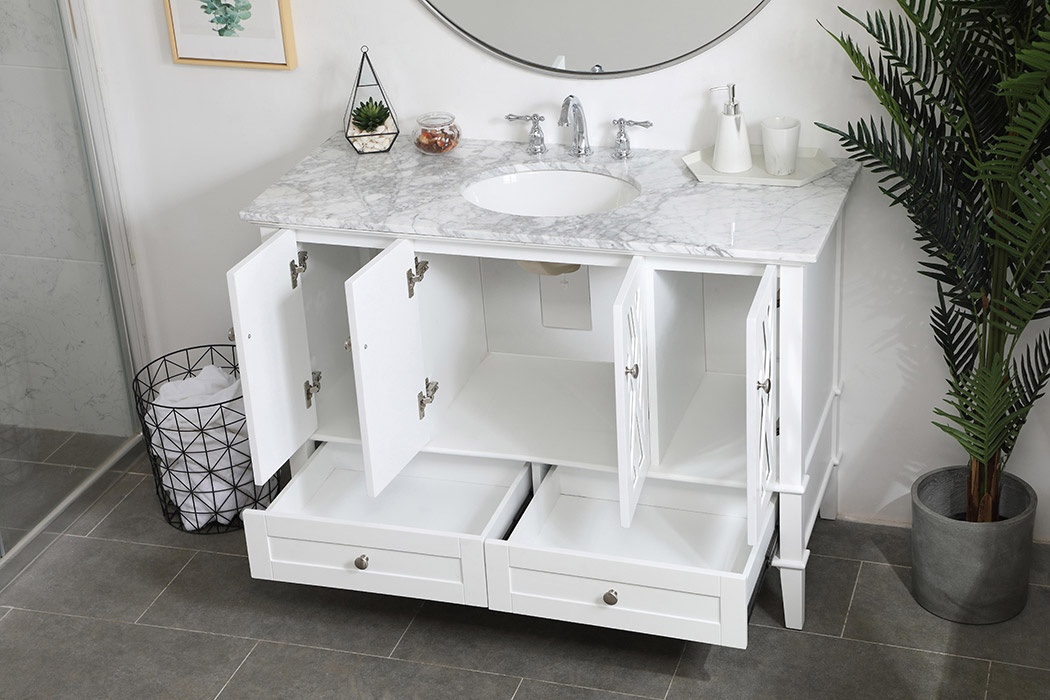 Elegant Bathroom Vanity - White (VF30248WH)