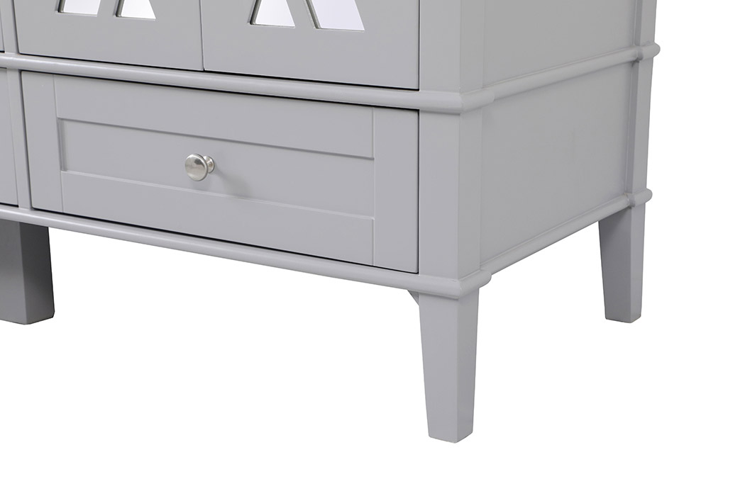 Elegant Bathroom Vanity - Gray, L 60" (VF30260DGR)