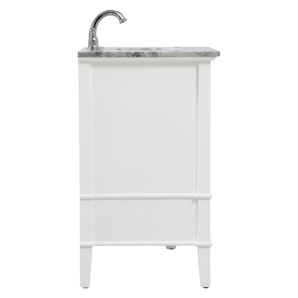 Elegant Bathroom Vanity - White, L 60" (VF30260DWH)