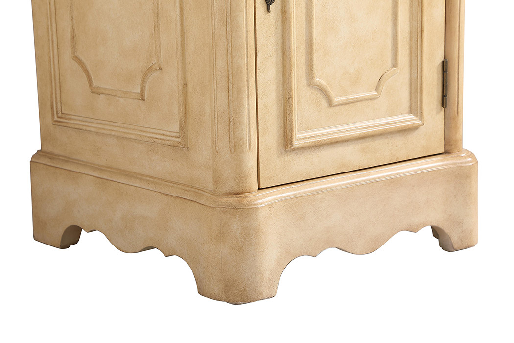 Elegant Bathroom Vanity - Antique Beige, L 19" (VF30419AB)