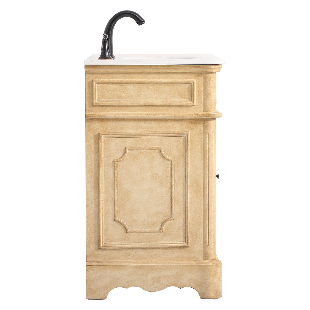 Elegant Bathroom Vanity - Antique Beige, L 19" (VF30419AB)