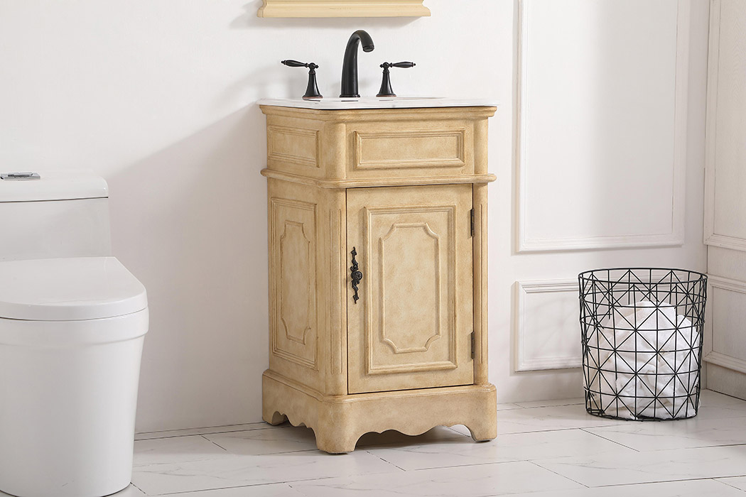 Elegant Bathroom Vanity - Antique Beige, L 19" (VF30419AB)