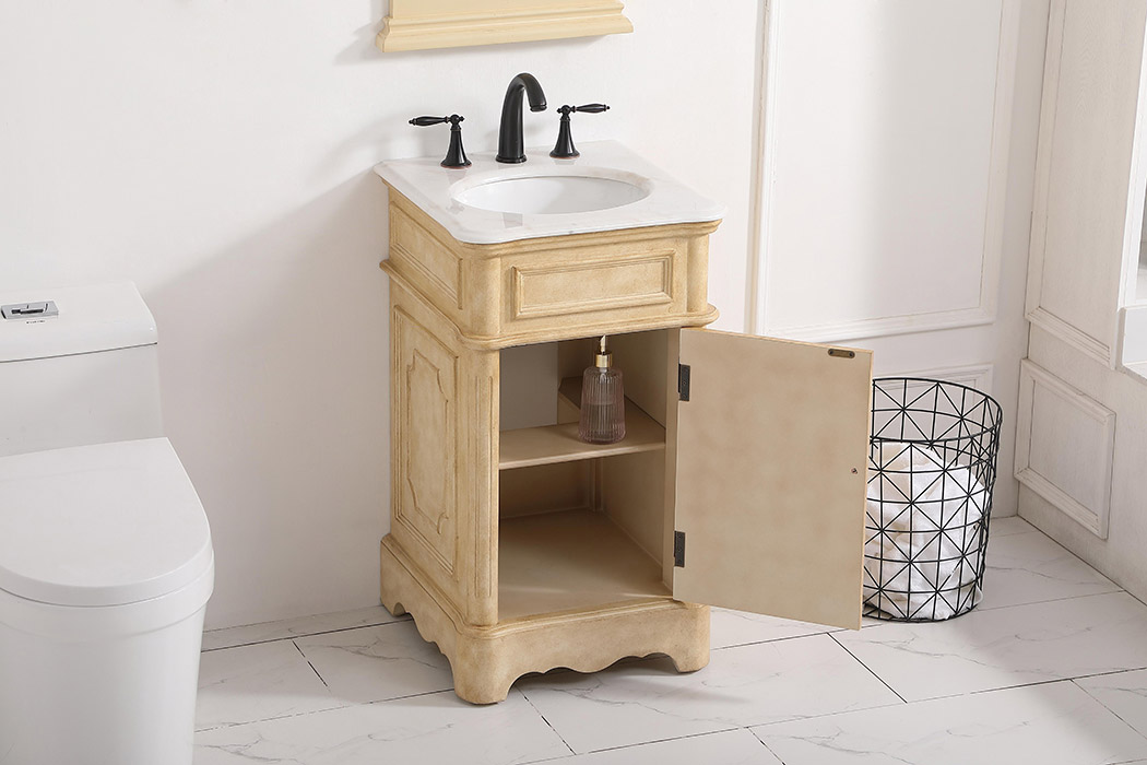 Elegant Bathroom Vanity - Antique Beige, L 19" (VF30419AB)