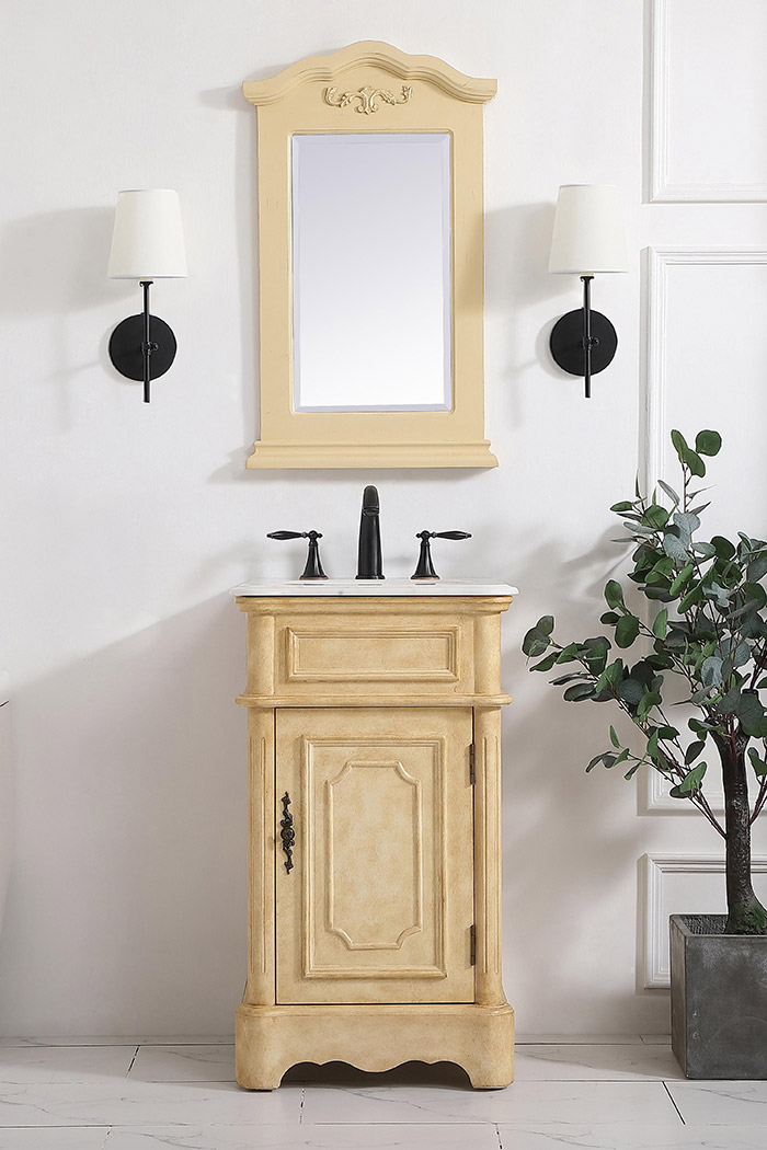 Elegant Bathroom Vanity - Antique Beige, L 19" (VF30419AB)