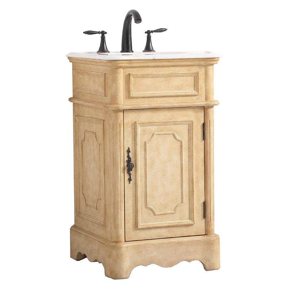 Elegant Bathroom Vanity - Antique Beige, L 19" (VF30419AB)