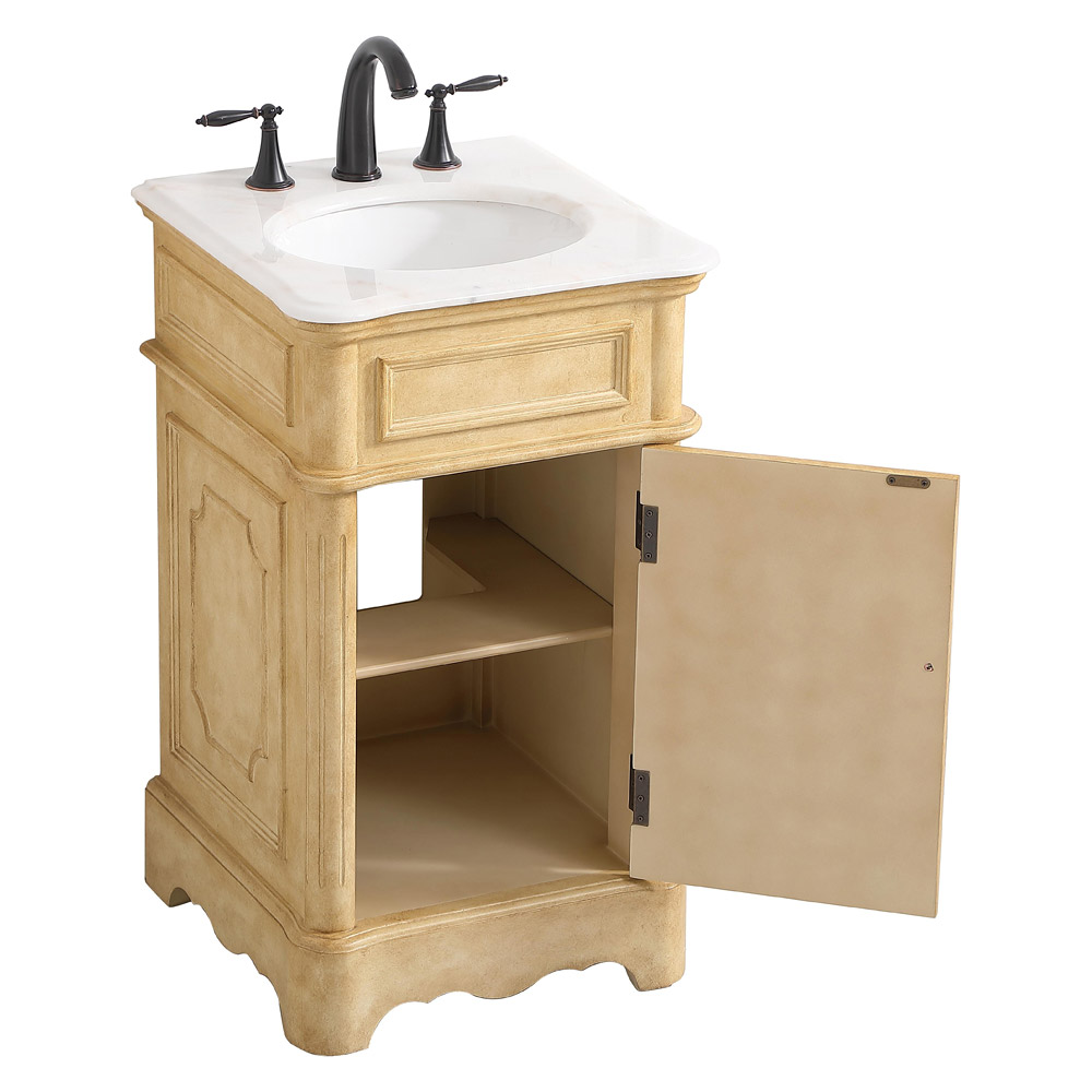 Elegant Bathroom Vanity - Antique Beige, L 19" (VF30419AB)