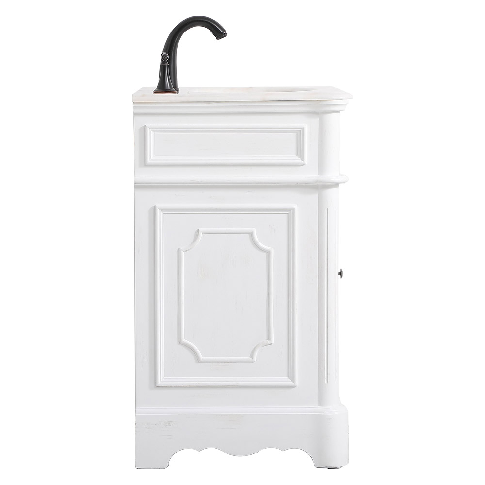 Elegant Bathroom Vanity - Antique White, L 19" (VF30419AW)