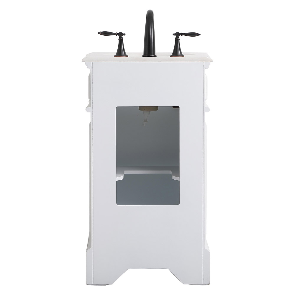 Elegant Bathroom Vanity - Antique White, L 19" (VF30419AW)