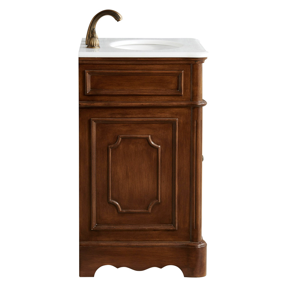 Elegant Bathroom Vanity - Teak, L 21" (VF30421TK)