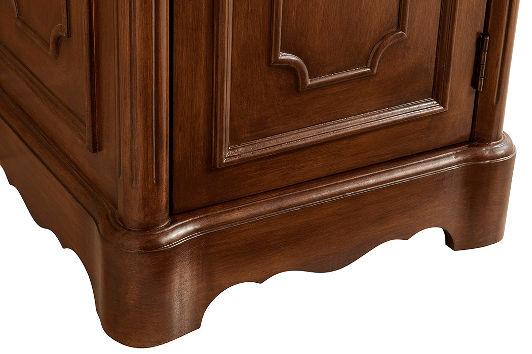 Elegant Bathroom Vanity - Teak, L 21" (VF30421TK)