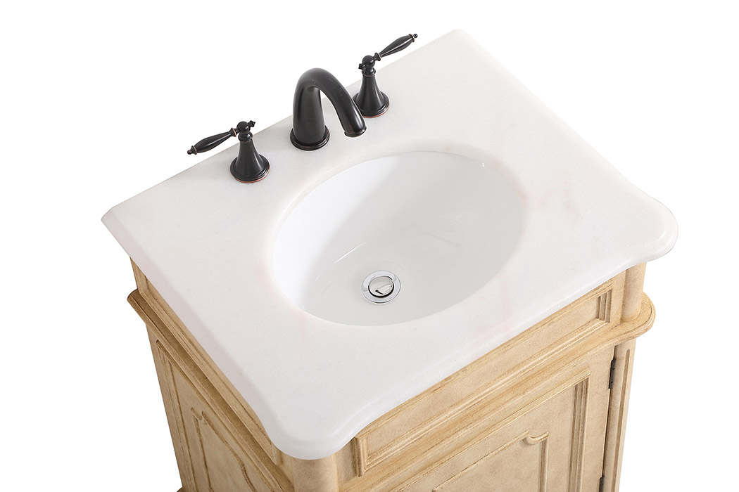 Elegant Bathroom Vanity - Antique Beige, L 24" (VF30424AB)