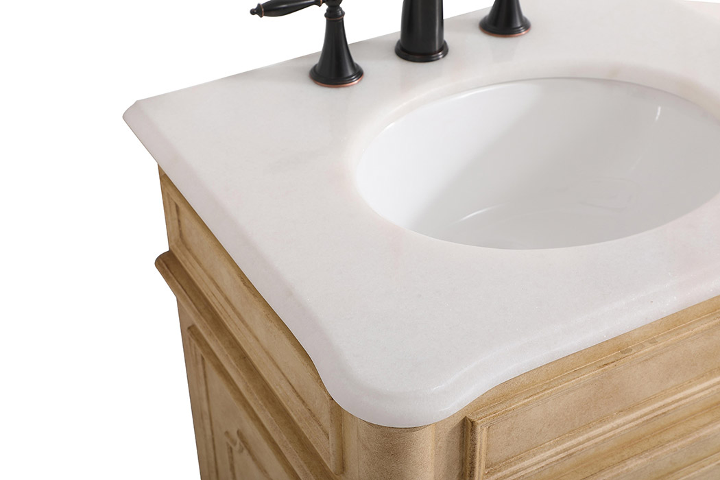 Elegant Bathroom Vanity - Antique Beige, L 24" (VF30424AB)