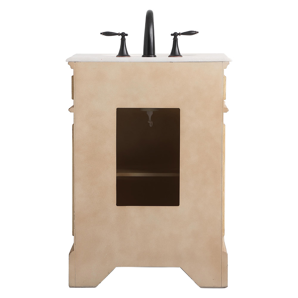 Elegant Bathroom Vanity - Antique Beige, L 24" (VF30424AB)