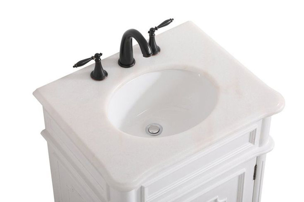 Elegant Bathroom Vanity - Antique White, L 24" (VF30424AW)