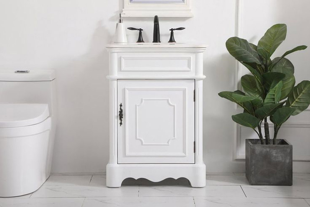 Elegant Bathroom Vanity - Antique White, L 24" (VF30424AW)