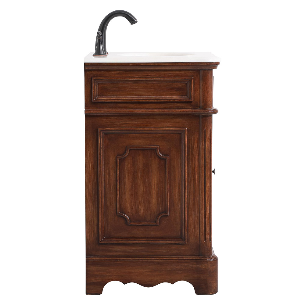 Elegant Bathroom Vanity - Teak, L 24" (VF30424TK)