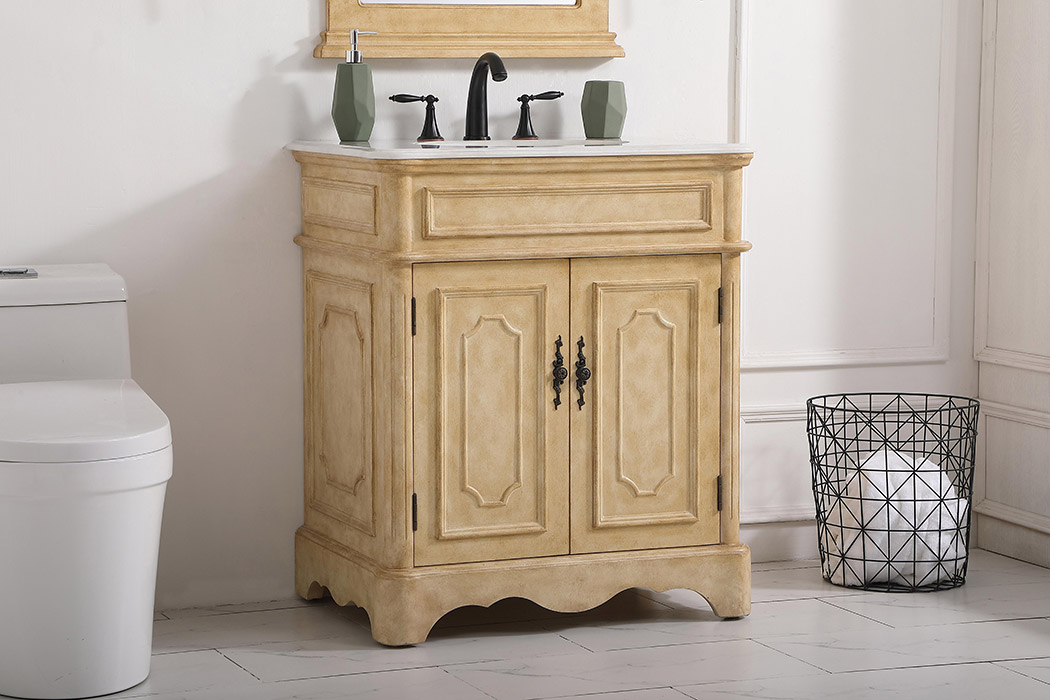 Elegant Bathroom Vanity - Antique Beige (VF30430AB)