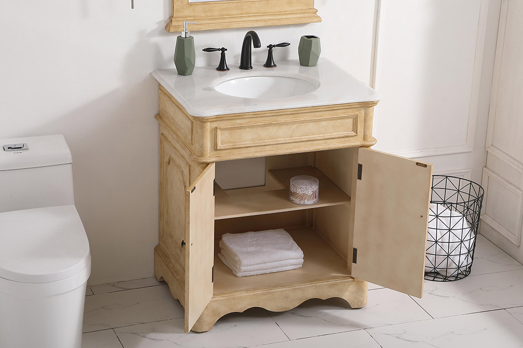 Elegant Bathroom Vanity - Antique Beige (VF30430AB)