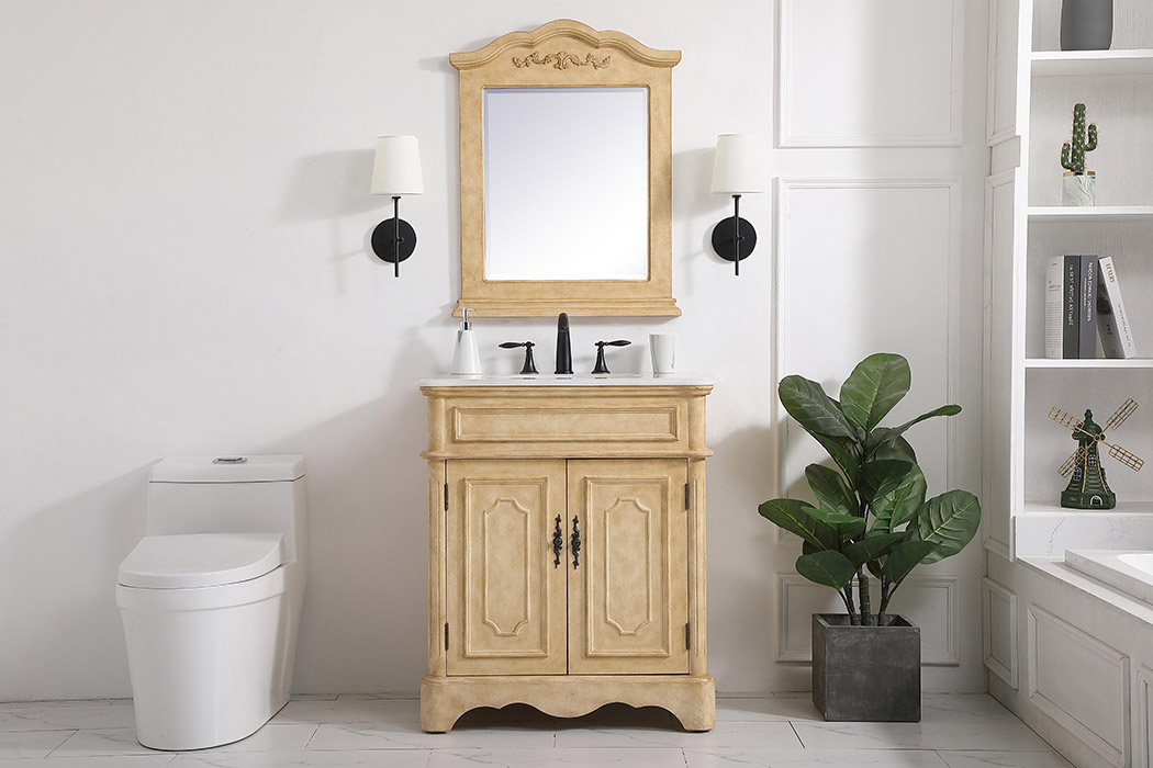 Elegant Bathroom Vanity - Antique Beige (VF30430AB)