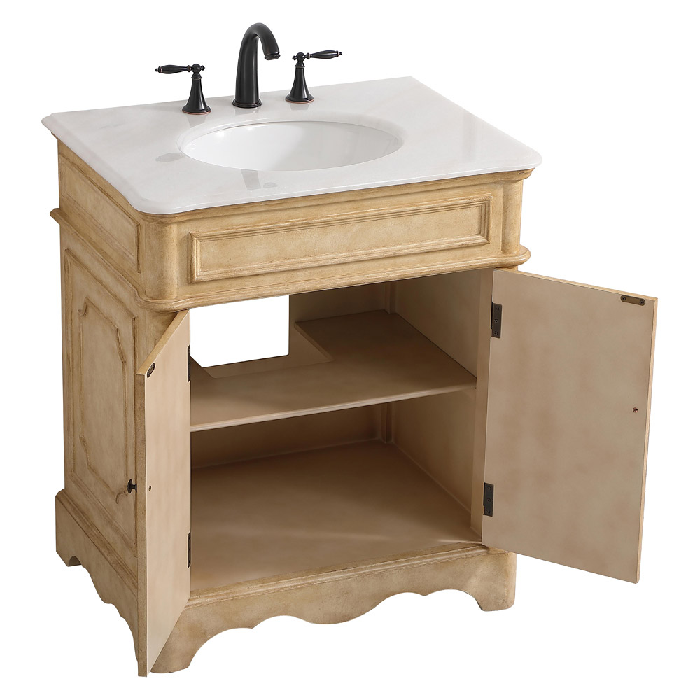 Elegant Bathroom Vanity - Antique Beige (VF30430AB)