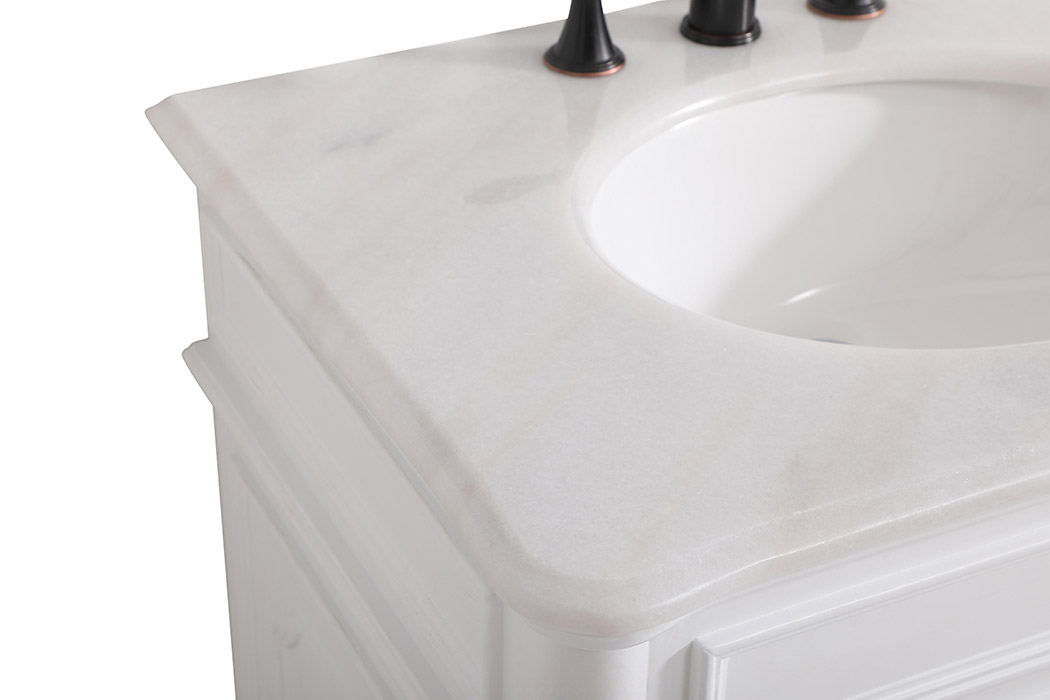 Elegant Bathroom Vanity - Antique White (VF30430AW)