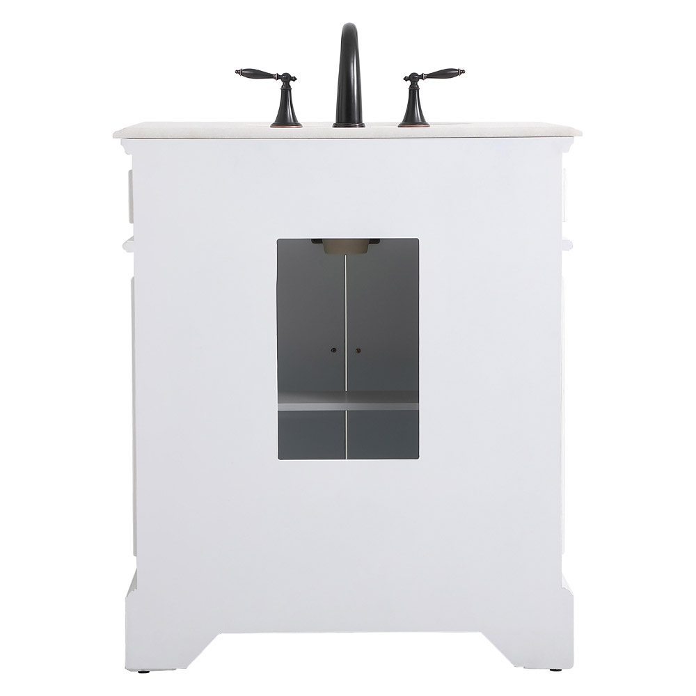 Elegant Bathroom Vanity - Antique White (VF30430AW)