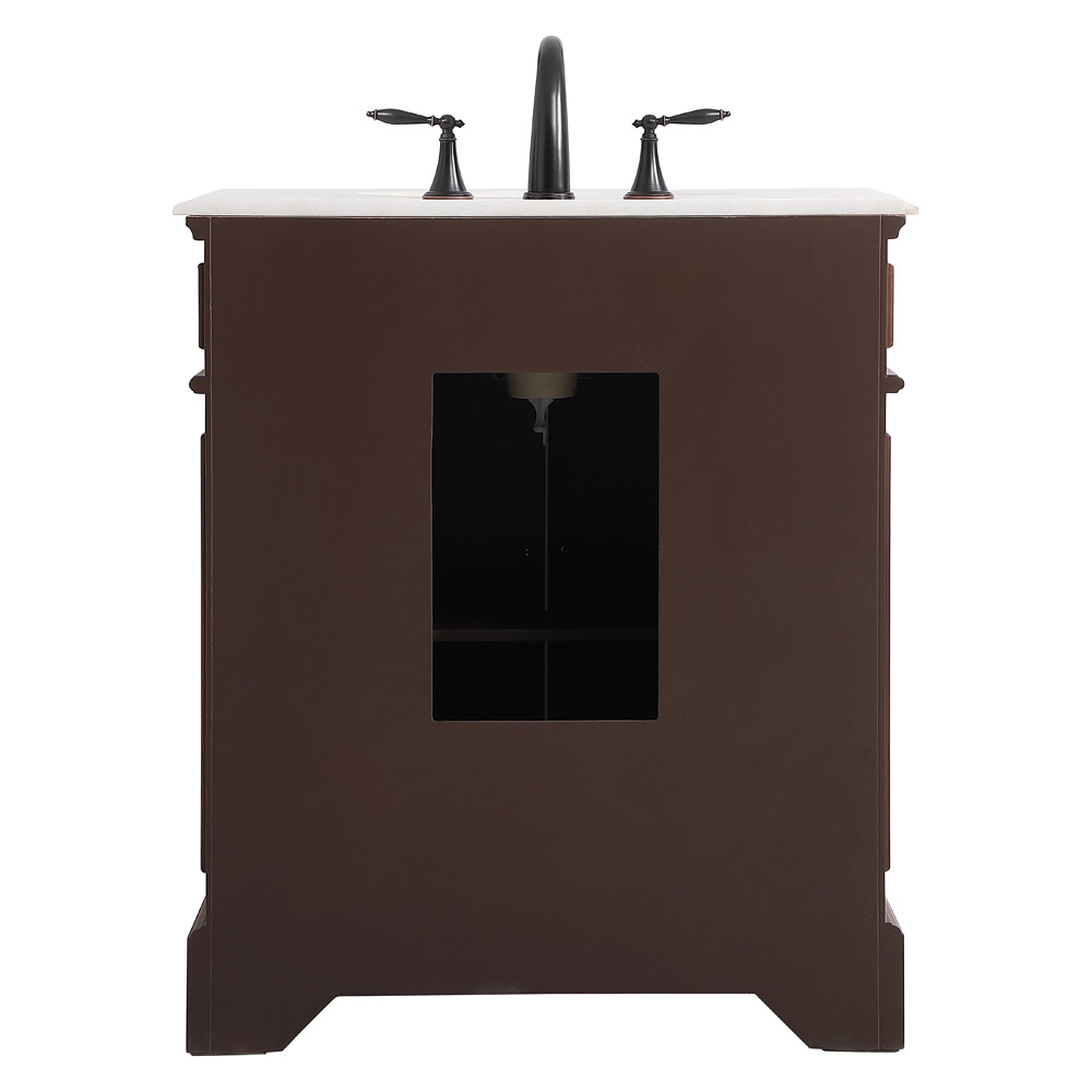 Elegant Bathroom Vanity - Teak (VF30430TK)