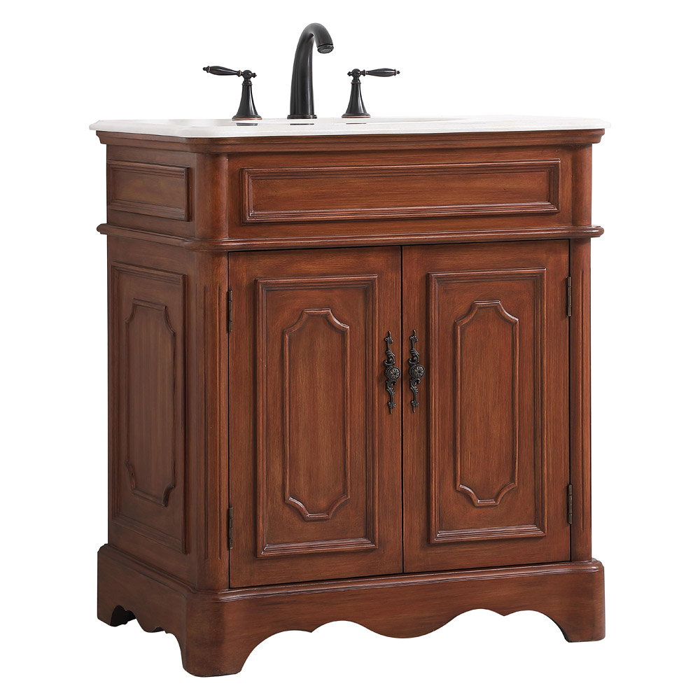 Elegant Bathroom Vanity - Teak (VF30430TK)