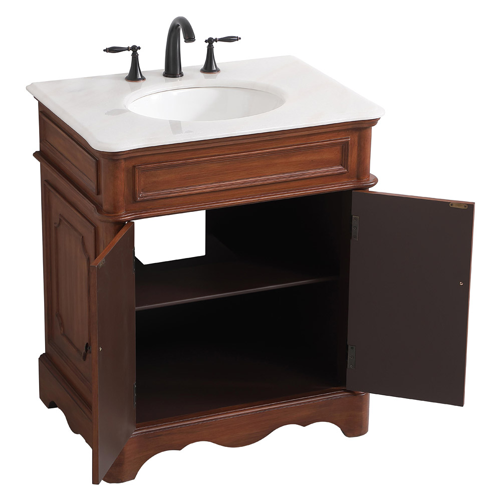 Elegant Bathroom Vanity - Teak (VF30430TK)