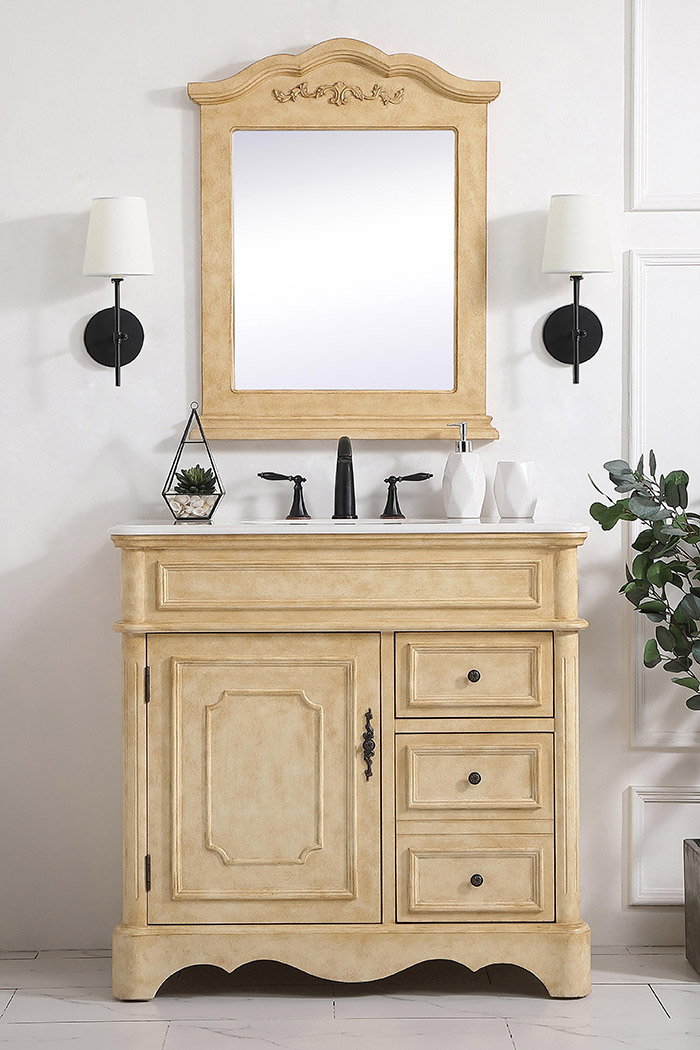 Elegant Bathroom Vanity - Antique Beige (VF30436AB)