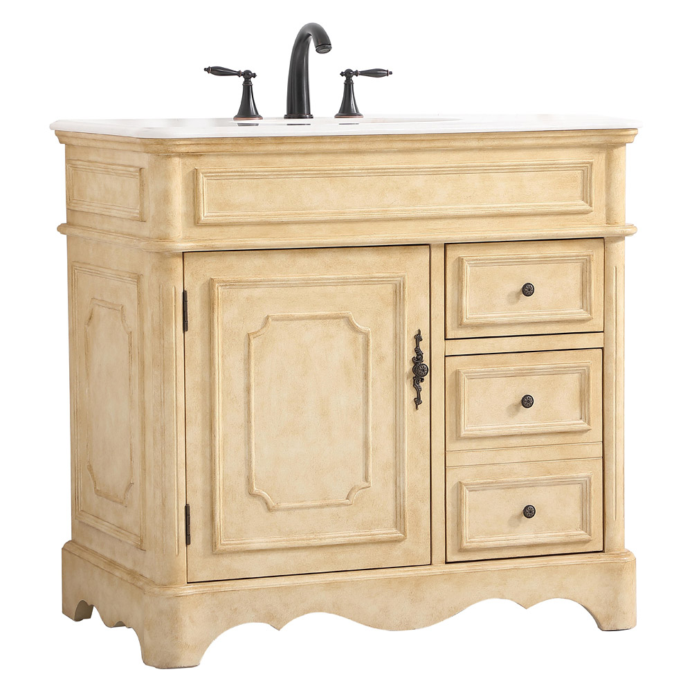 Elegant Bathroom Vanity - Antique Beige (VF30436AB)