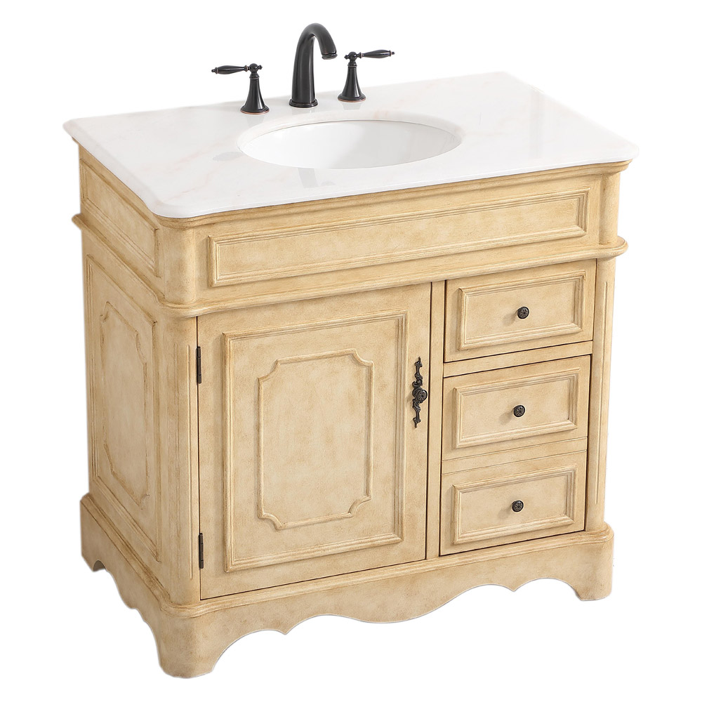 Elegant Bathroom Vanity - Antique Beige (VF30436AB)