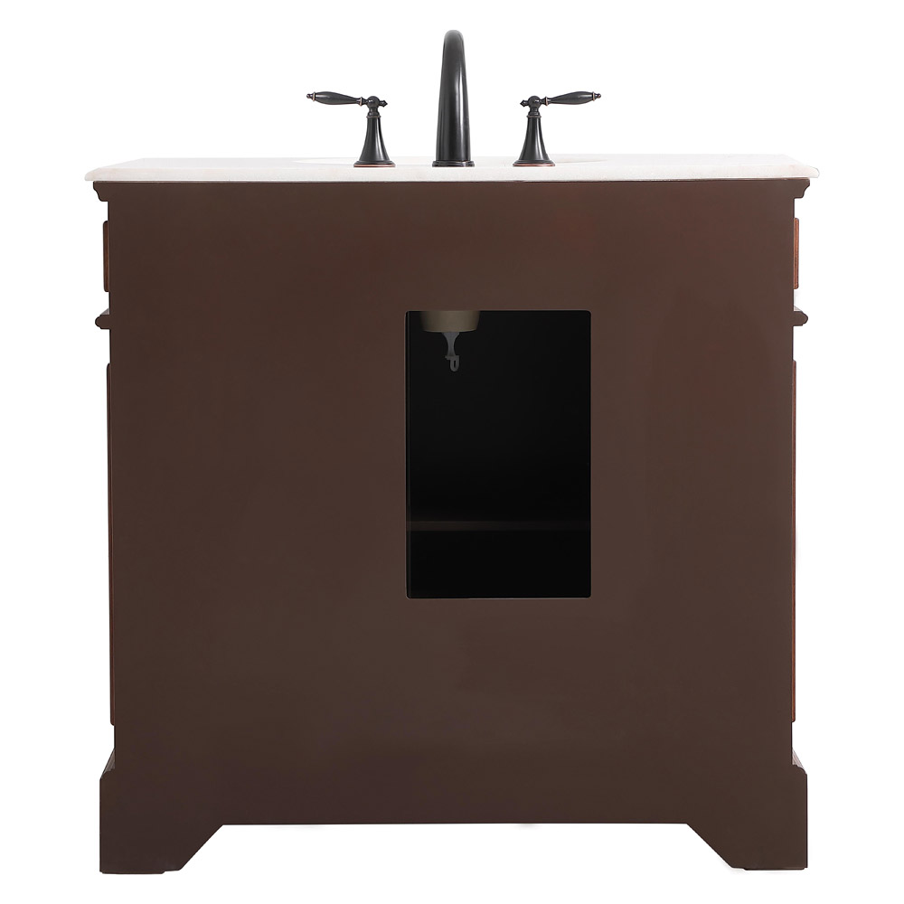 Elegant Bathroom Vanity - Teak (VF30436TK)