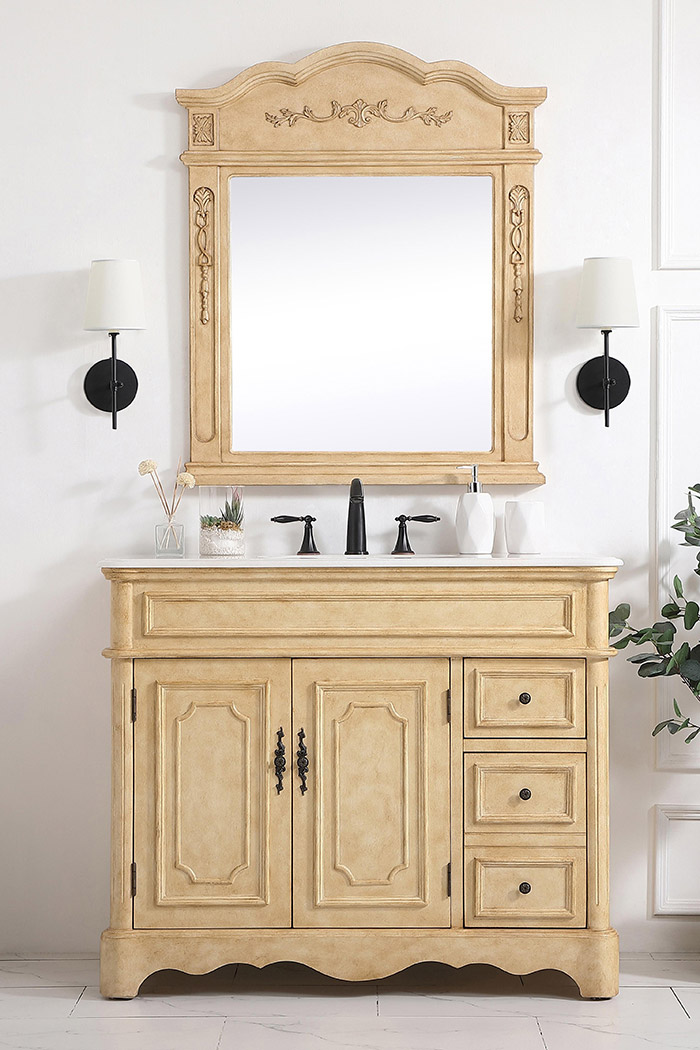 Elegant Bathroom Vanity - Antique Beige (VF30442AB)