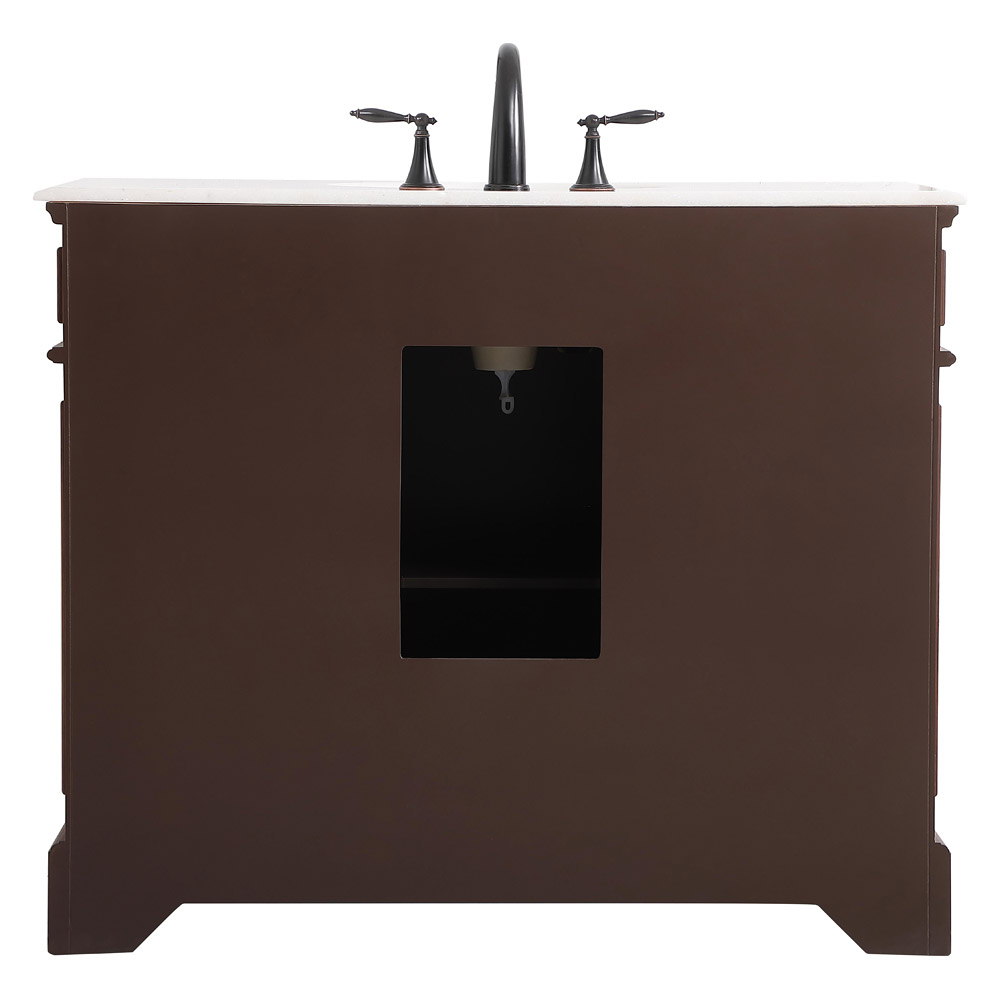 Elegant Bathroom Vanity - Teak (VF30442TK)