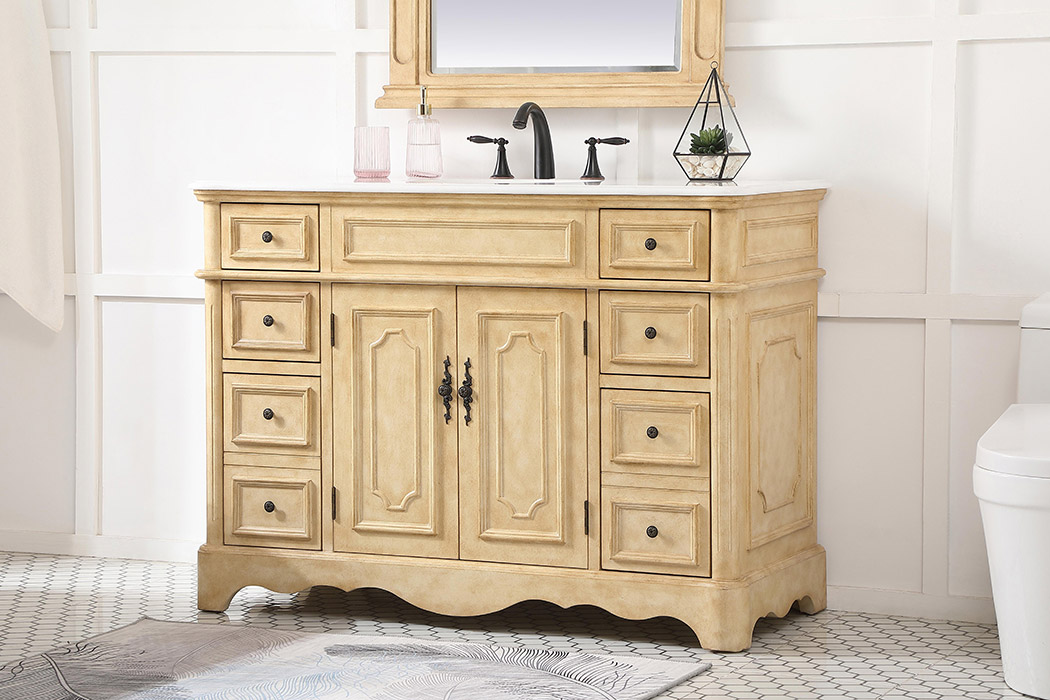 Elegant Bathroom Vanity - Antique Beige (VF30448AB)